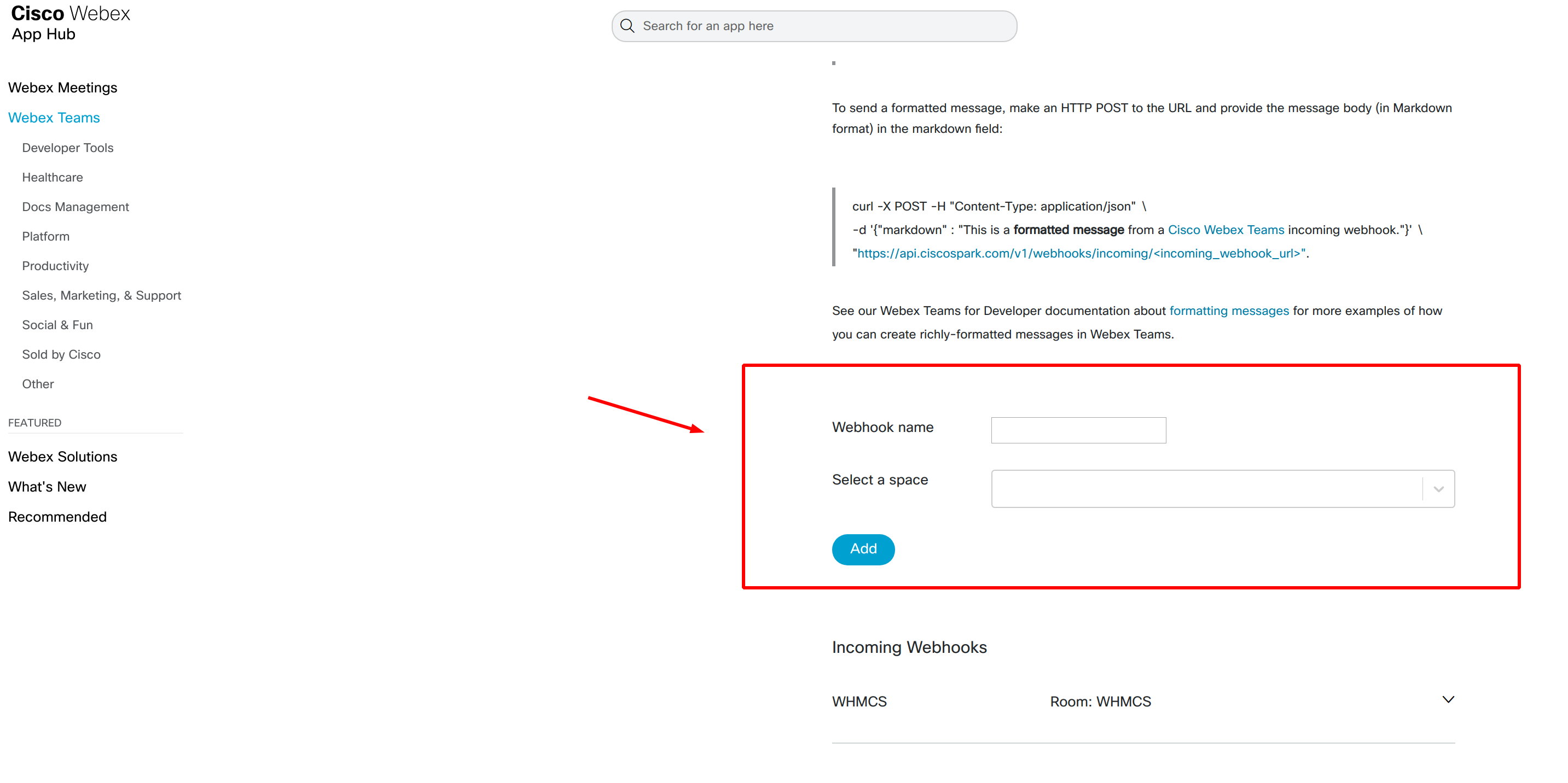 Webex Teams For WHMCS > Create Webex Webhook > screenshot-14-12-2019-00:08:54.png