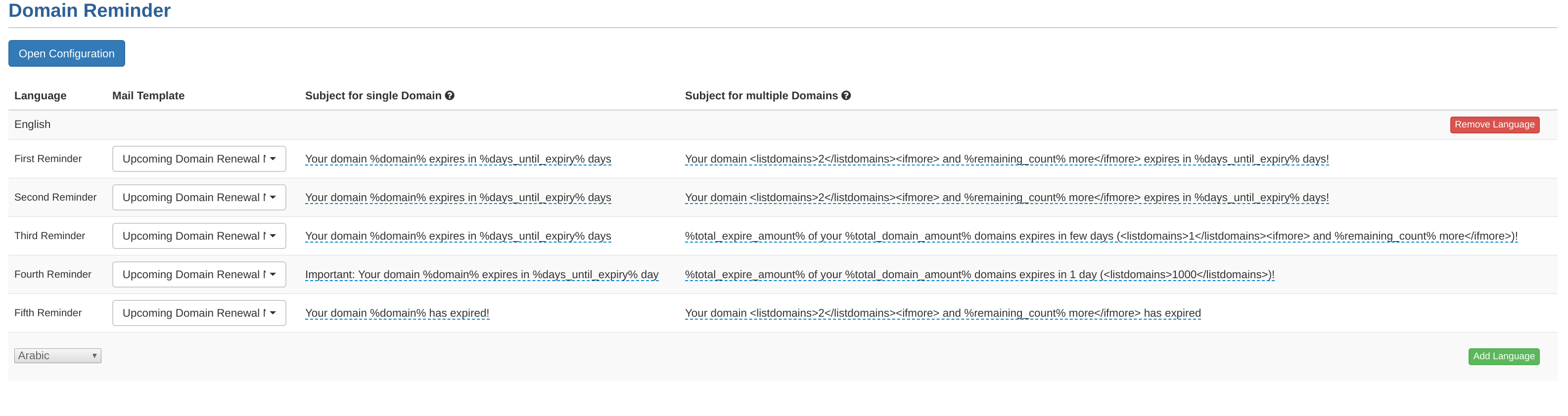 Domain Reminder WHMCS > Extended Domain Reminders for WHMCS > whmcs_domain_reminder_main.png